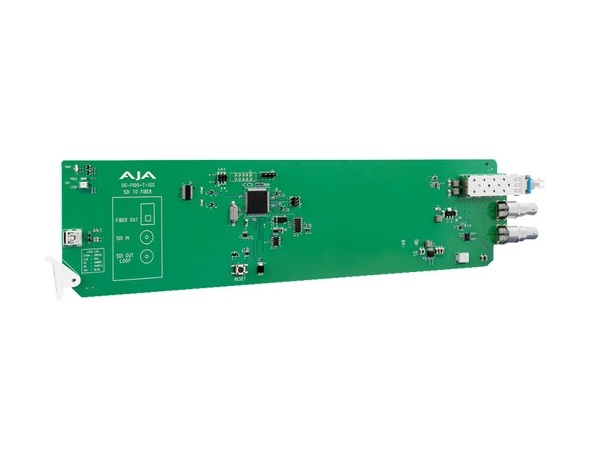 AJA OG-FiDO-T-12G-ST openGear 1-Channel 12G-SDI to Single Mode ST Fiber Transmitter