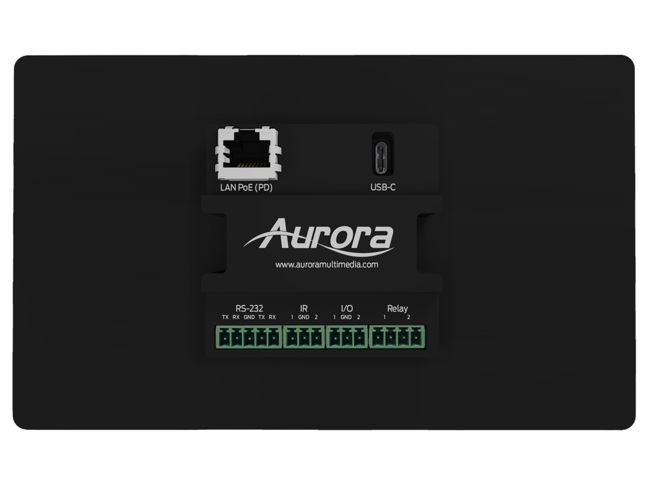 Aurora Multimedia RXT-8WM-B 8 inch In-Wall ReAX Touch Panel Control System with Serial/Relay/I/O/IR and Ethernet Control Ports - Image 2