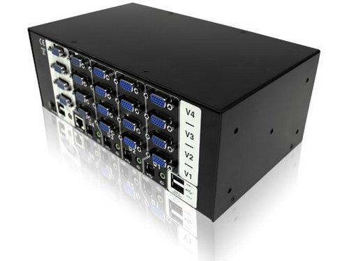Adder AV4PRO-VGA-TRIPLE-US VGA (Triple Video) USB 4 Port KVMA Switch with USB True Emulation - Image 2