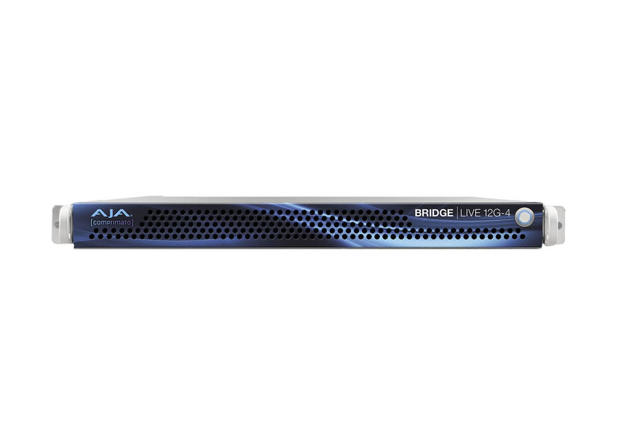 AJA BLVE-12G-4 BRIDGE LIVE 12G-4 Turnkey System with 1 RU Appliance + 4 Bidirectional 12G-SDI I/O