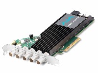 AJA CRV44-12G-R0-21 12G-SDI PCIe 3.0 4 Channel I/O Card - Tall Bracket - BNC with Fan - No Cables