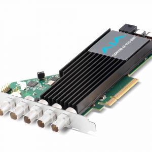AJA CRV44-12G-R0-22 12G-SDI Multi-Format 8K/4K PCIe I/O Card -Tall Bracket-Fanless-Full Size BNC - No Cables