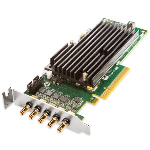 AJA CRV44-S-NF Corvid 44 with low profile PCIe bracket and passive heat sink/includes 5x 101999-02 cables