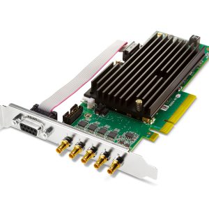 AJA CRV44-T-NF Corvid 44 with standard profile PCIe bracket and passive heat sink/includes 5x 101999-02 cables
