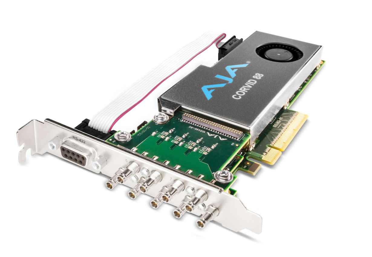 AJA CRV88-9-T-NC1 8-Channel 3G-SDI PCIe 2.0 I/O Card 4K/UltraHD HFR No Cables