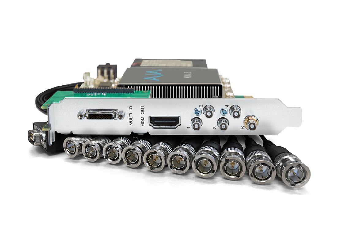 AJA KONA-5-R0-S01 12G-SDI I/O / 10-bit / PCIe 3.0 x8 / HDMI 2.0 Output / HFR Support / PCIe Power