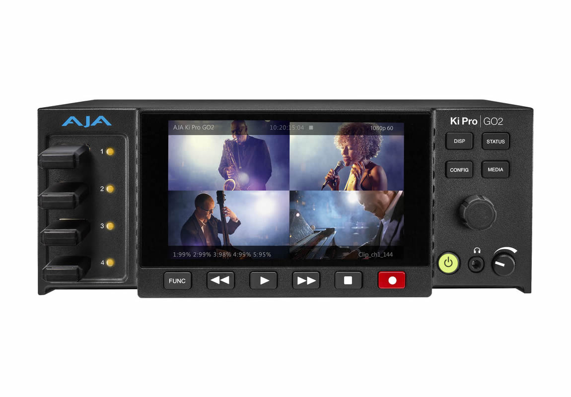 AJA KI-PRO-GO2 Multi-Channel HD H.264 AVC / H.265 HEVC Recorder/Player - Image 3