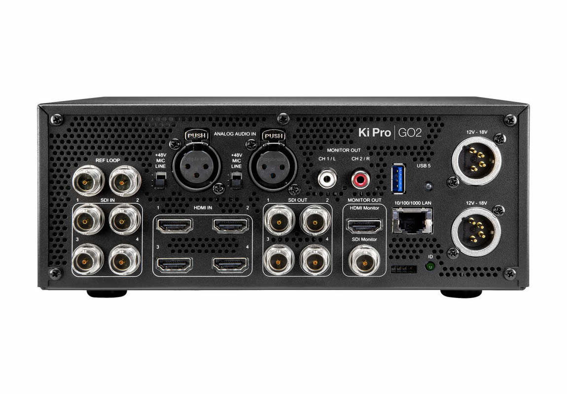 AJA KI-PRO-GO2 Multi-Channel HD H.264 AVC / H.265 HEVC Recorder/Player - Image 4