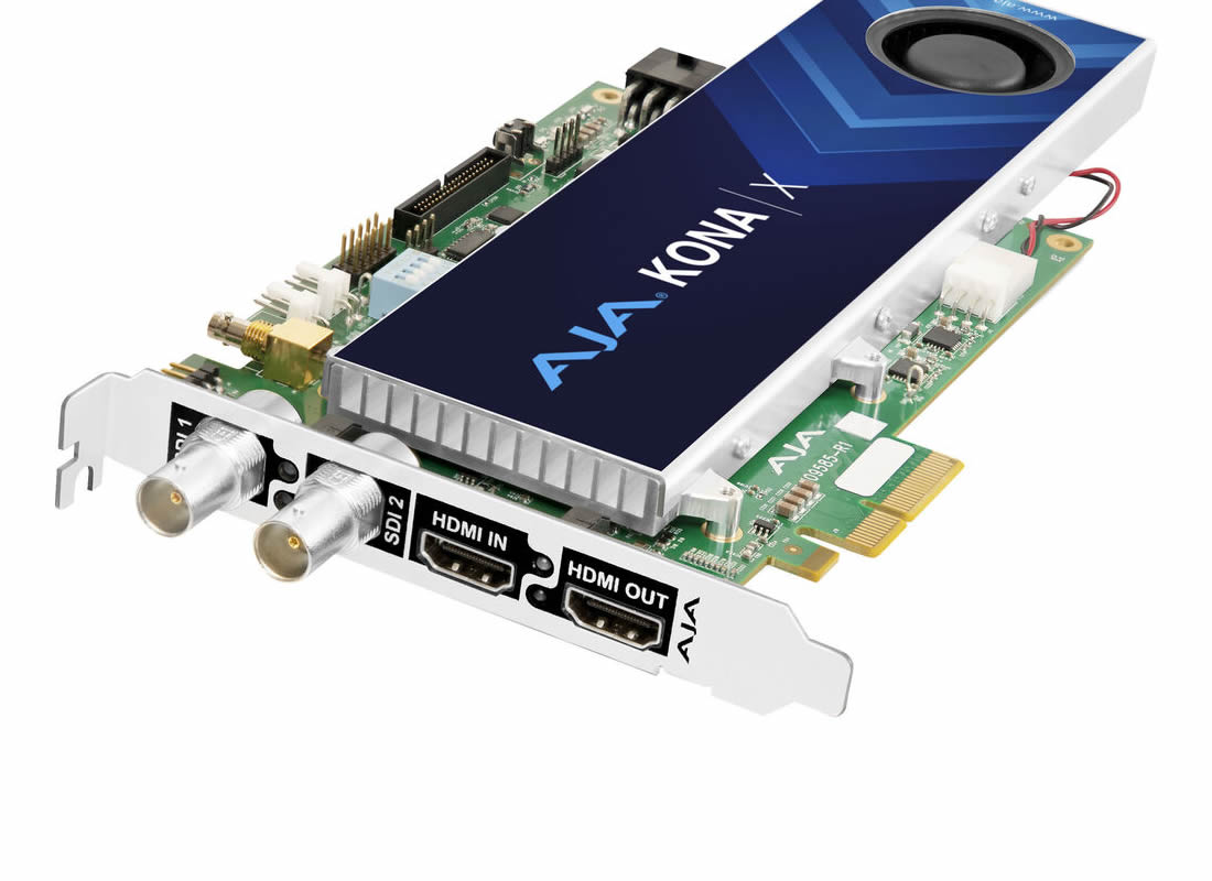 AJA KONA-X-R0 12G-SDI and HDMI 2.0 Ultralow-Latency PCIe Card