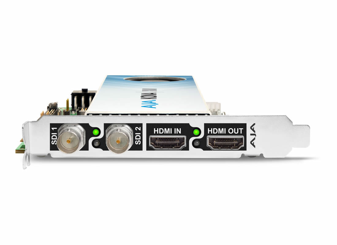 AJA KONA-XM-F-R0 12G-SDI and HDMI 2.0 Ultra Low Latency PCIe card, with Fan, Active Cooling - Image 2