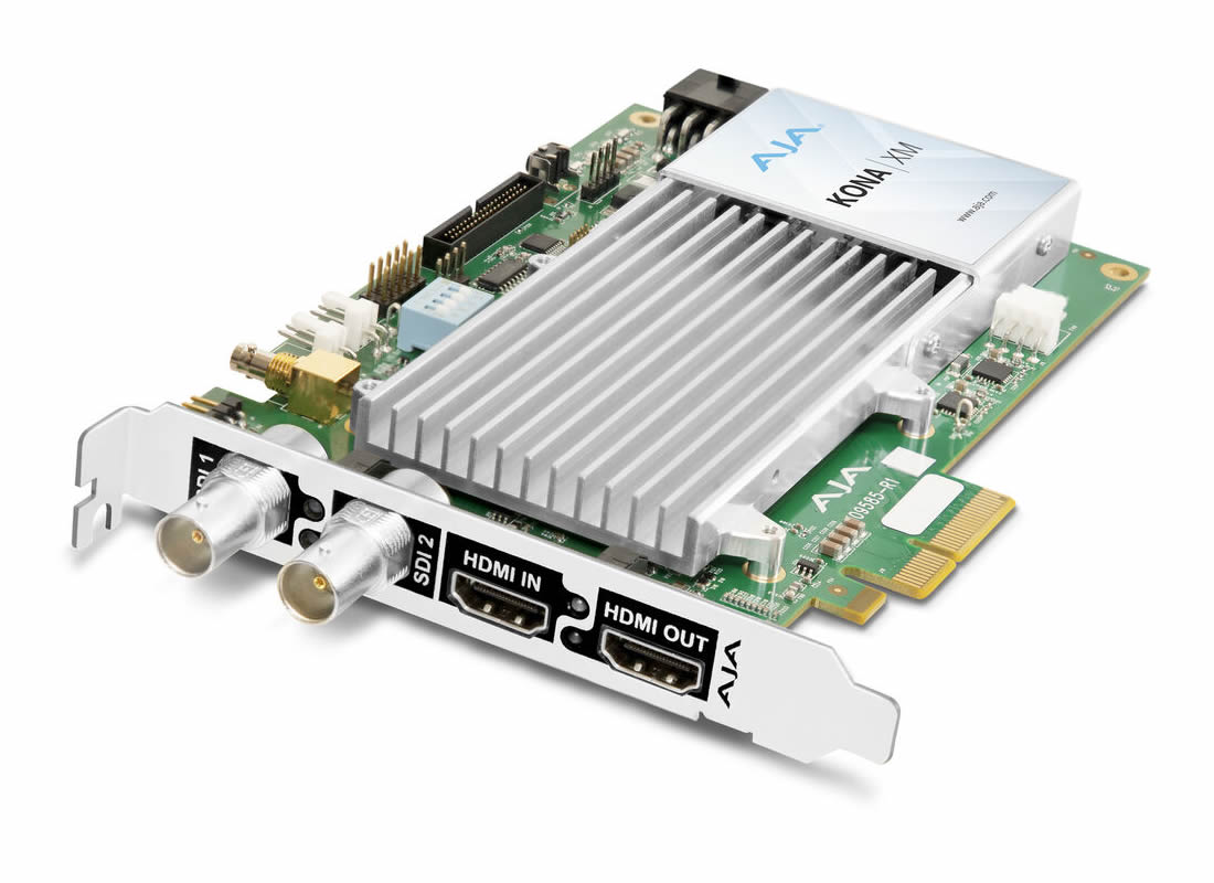 AJA KONA-XM-P-R0 12G-SDI and HDMI 2.0 Ultra Low Latency PCIe card, no Fan, Passive Cooling