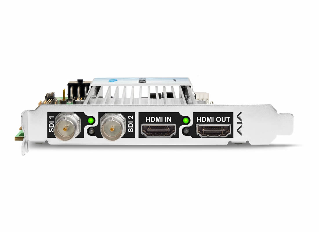 AJA KONA-XM-P-R0 12G-SDI and HDMI 2.0 Ultra Low Latency PCIe card, no Fan, Passive Cooling - Image 2