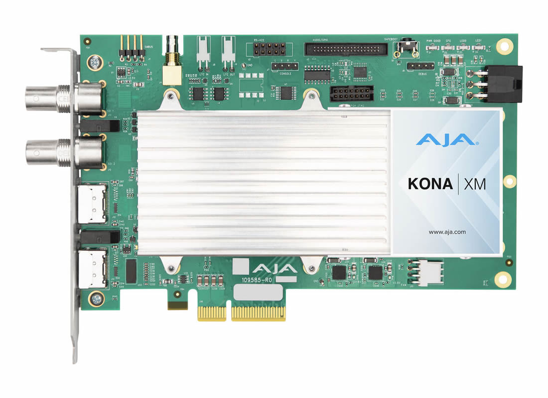 AJA KONA-XM-P-R0 12G-SDI and HDMI 2.0 Ultra Low Latency PCIe card, no Fan, Passive Cooling - Image 3