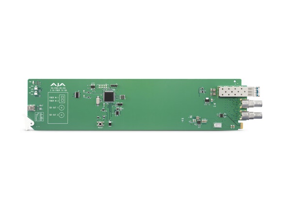 AJA OG-FIDO-2R-12G openGear 2-Channel Single-Mode LC Fiber to 12G-SDI Receiver
