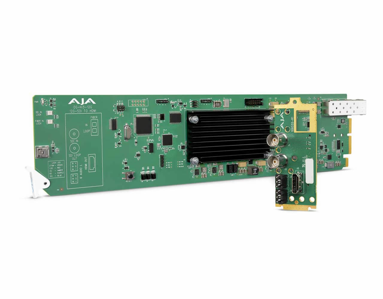 AJA OG-HI5-12G openGear 12G-SDI to HDMI 2.0 Conversion with Rear Module - Image 2
