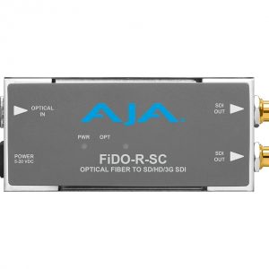 AJA FIDO-R-SC-R0 1-Channel Single-Mode SC Fiber to 3G-SDI Receiver / Dual SDI Outputs / 10 km 32808 ft