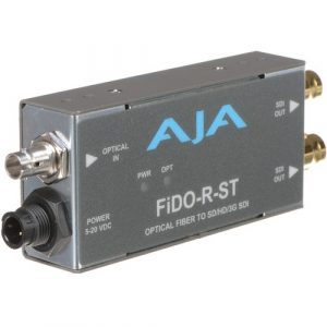AJA FIDO-R-ST-R0 1-Channel Single-Mode ST Fiber to 3G-SDI Receiver / Dual SDI Outputs / 10 km