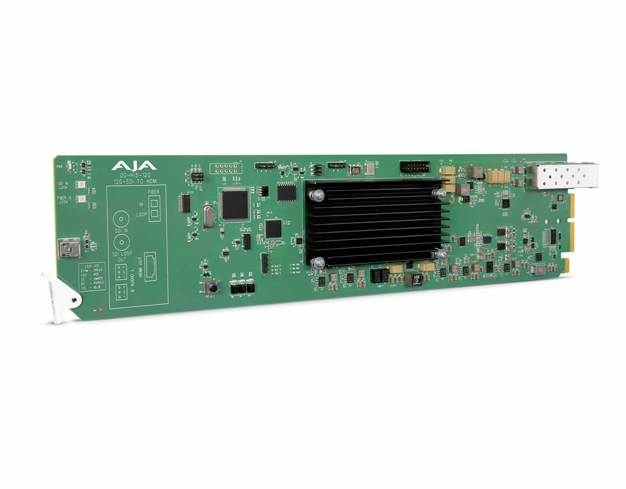 AJA OG-Hi5-12G-R openGear 12G-SDI to HDMI 2.0 Conversion with LC Fiber Receiver