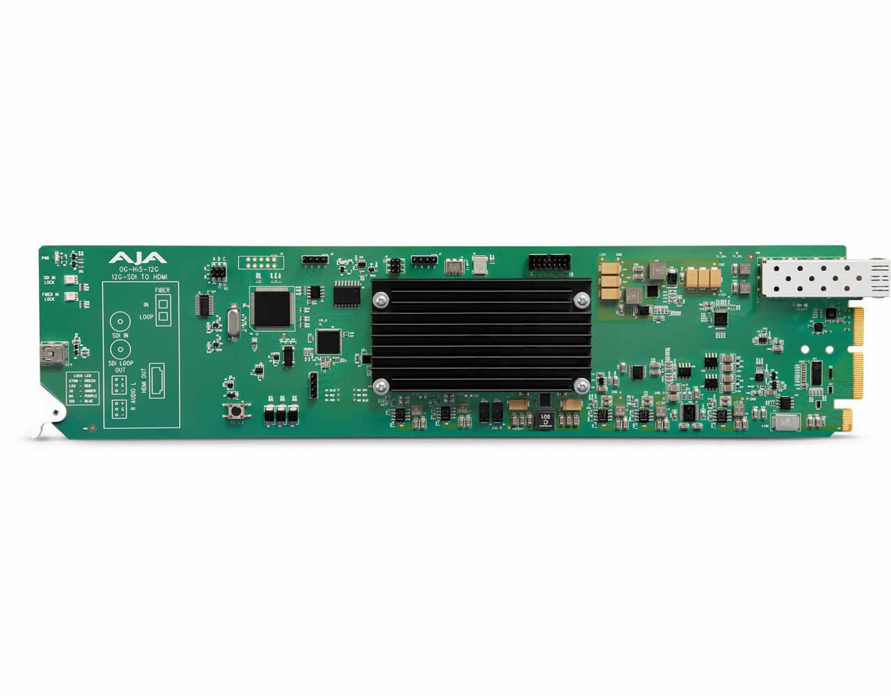 AJA OG-Hi5-12G-R-ST openGear 12G-SDI to HDMI 2.0 Conversion with ST Fiber Receiver - Image 3