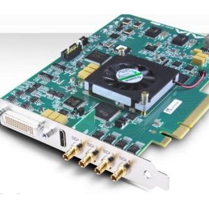 AJA KONA-4-R0-S01 4K/2K/3G/Dual Link HD/ HD/SD I/O 10-bit PCIe Card with HDMI 1.4a Output/HFR/Bracket/Cables