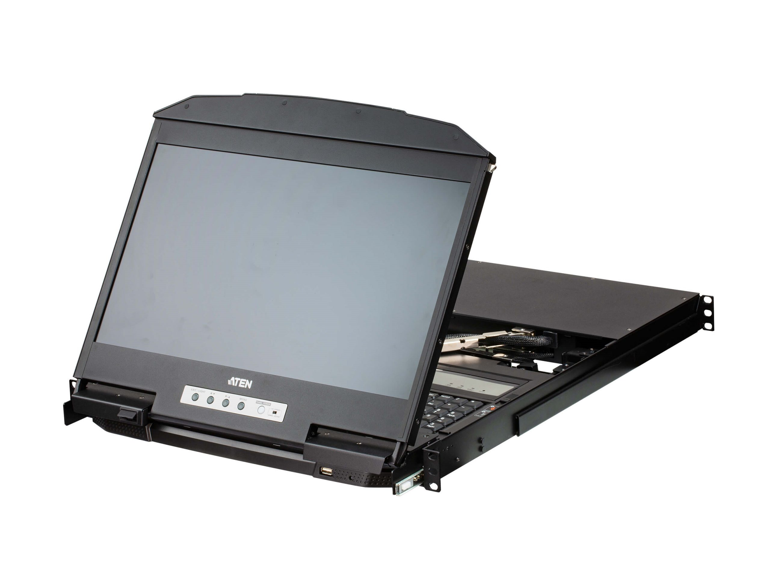 Aten CL3884NW 4-Port USB HDMI Multi-View Dual Rail WideScreen LCD KVM Switch