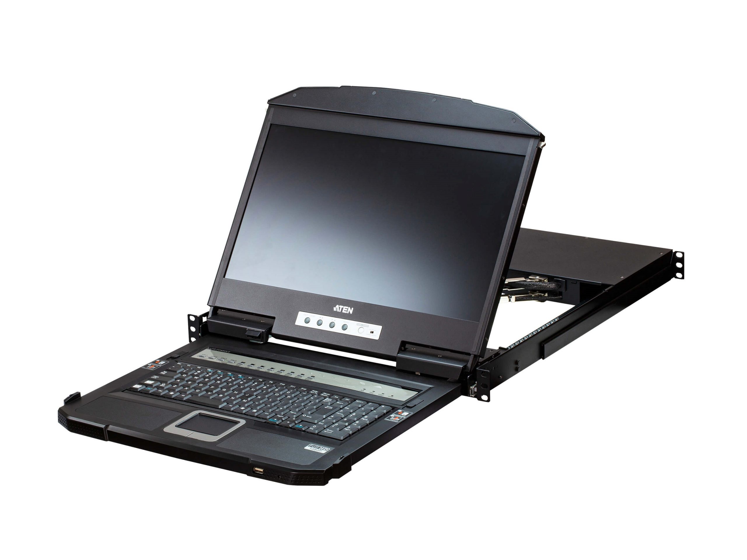 Aten CL3884NW 4-Port USB HDMI Multi-View Dual Rail WideScreen LCD KVM Switch - Image 4
