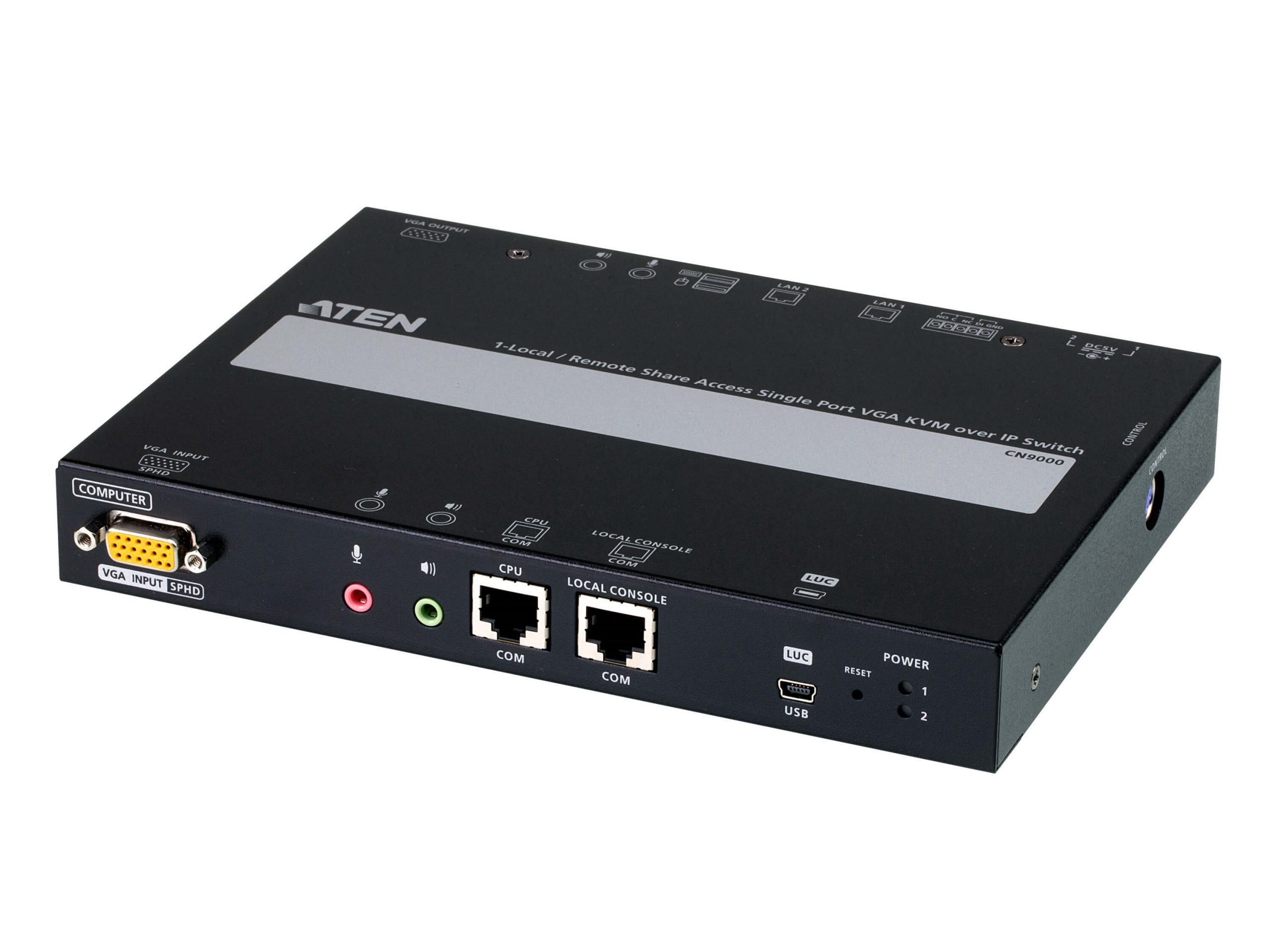 Aten CN9000 1-Local/Remote Share Access Single Port VGA KVM over IP Switch