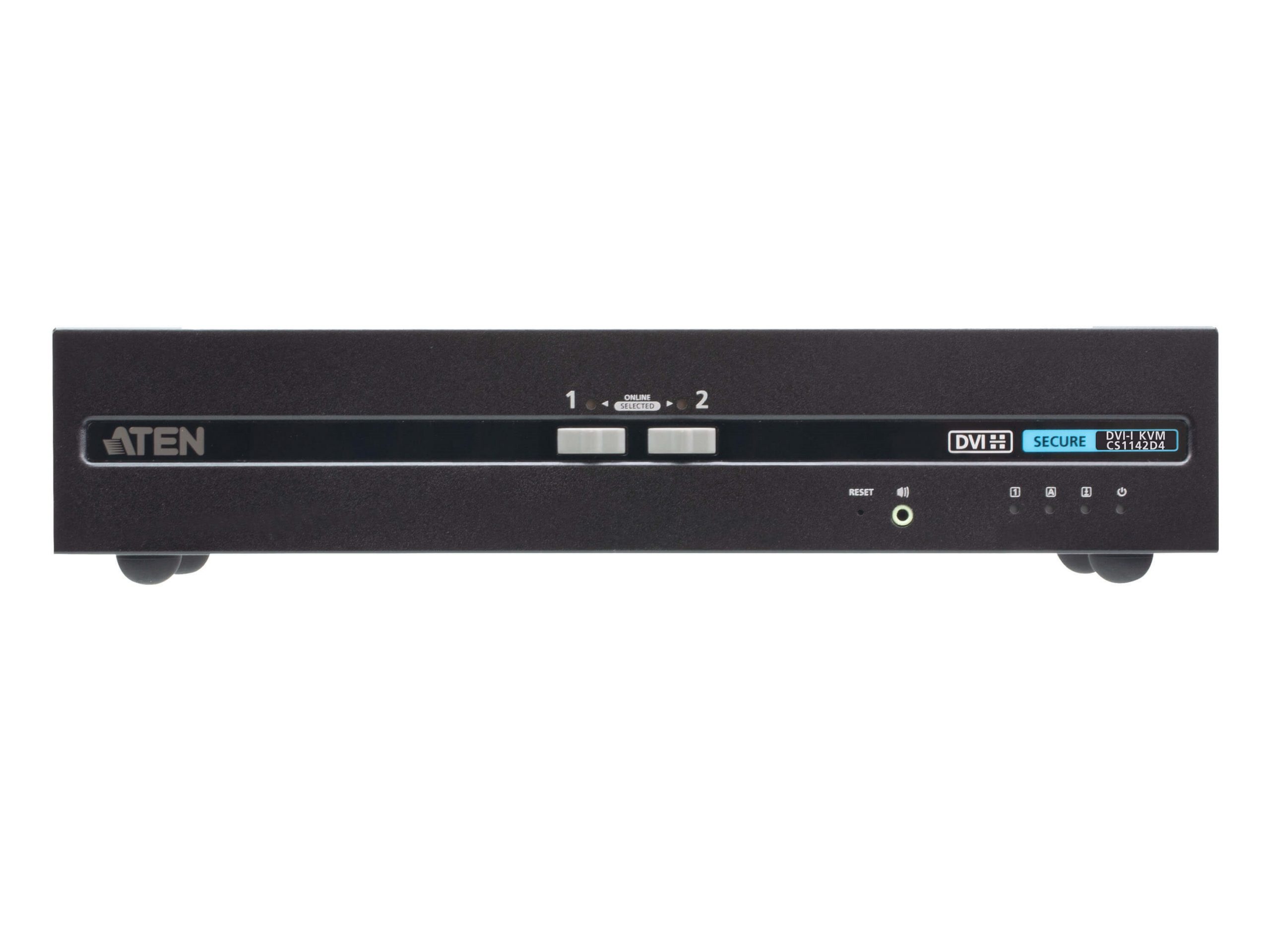 Aten CS1142D4 2-Port USB DVI Dual Display Secure KVM Switch (PSD PP v4.0 Compliant)