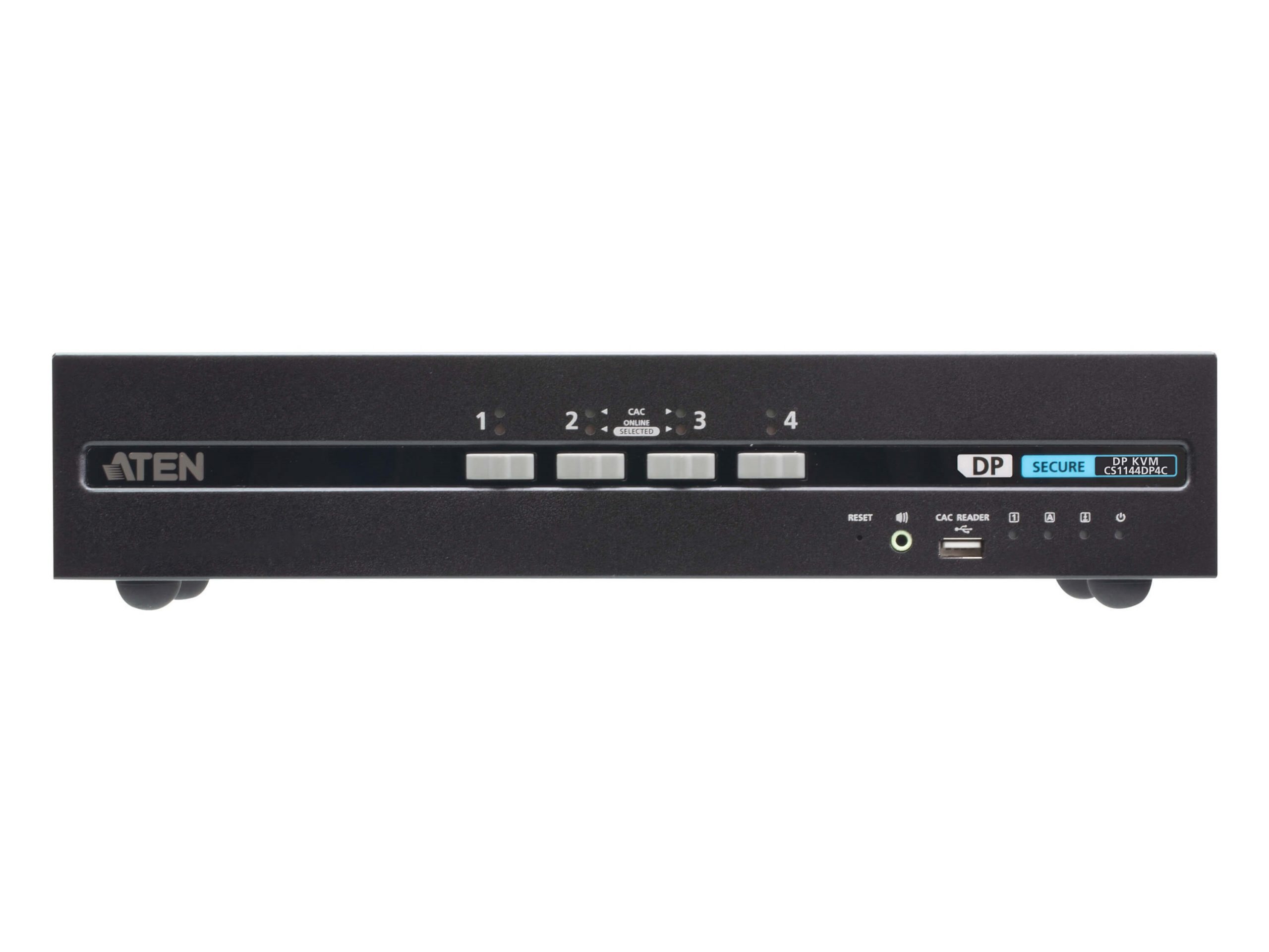 Aten CS1144DP4CUN 4-Port USB DisplayPort/HDMI Dual Display Universal Secure KVM Switch Kit with CAC (PSD PP v4.0 Compliant) - Image 2