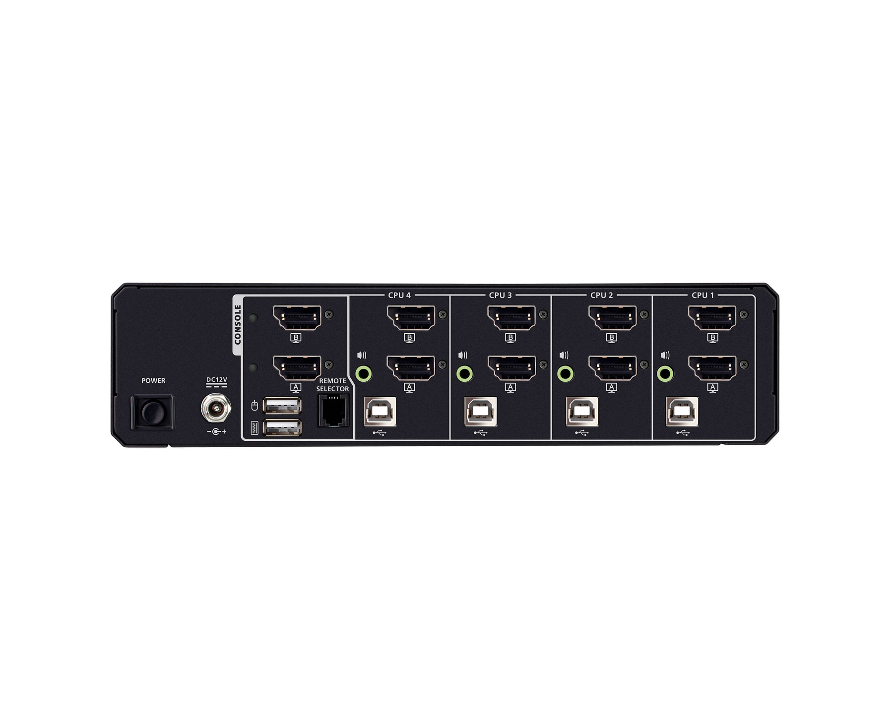 Aten CS1144DPH4 4-Port USB 5K DisplayPort/HDMI Dual Display Universal Secure KVM Switch - Image 3