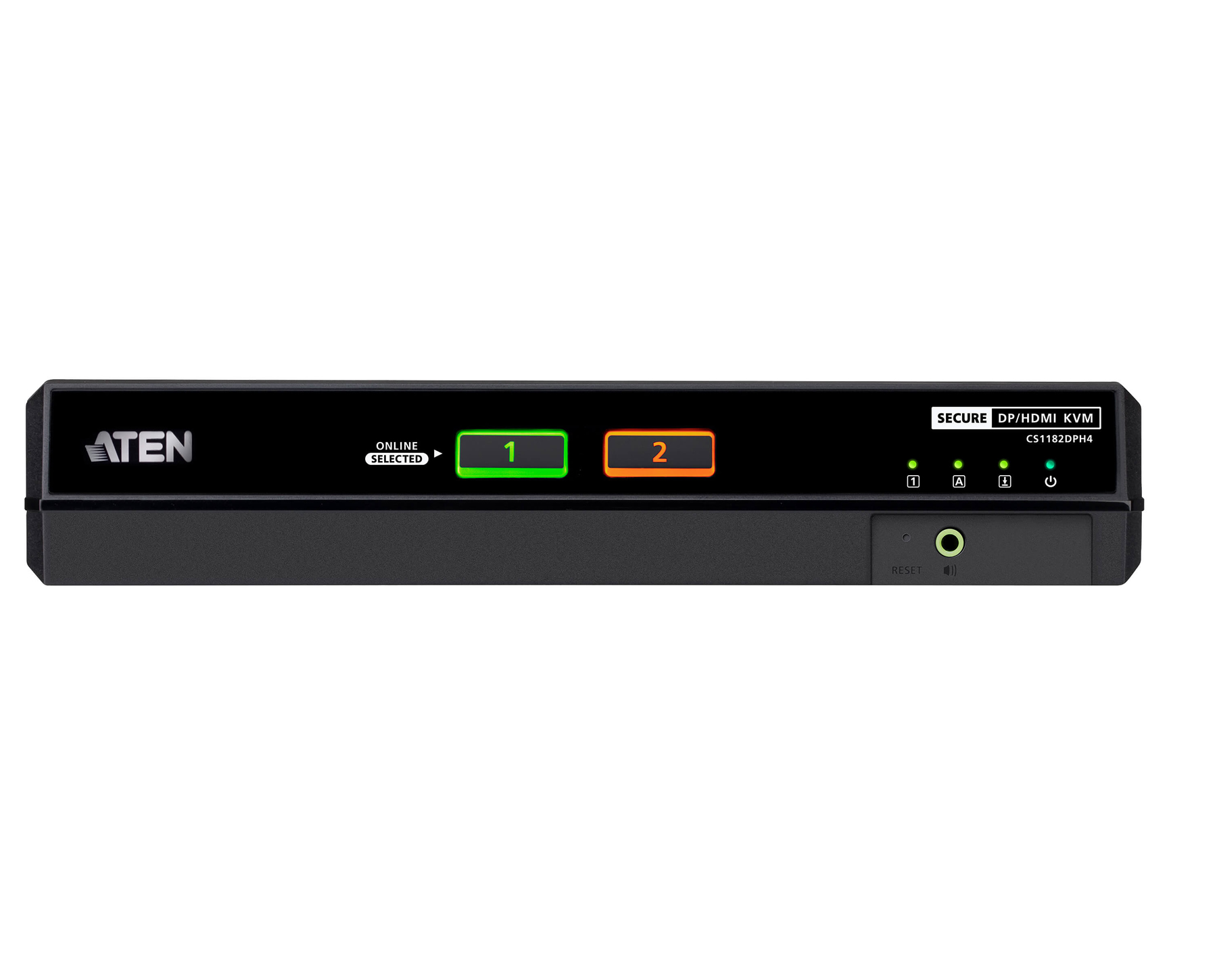 Aten CS1182DPH4 2-Port USB 5K DisplayPort/HDMI Universal Secure KVM Switch - Image 2