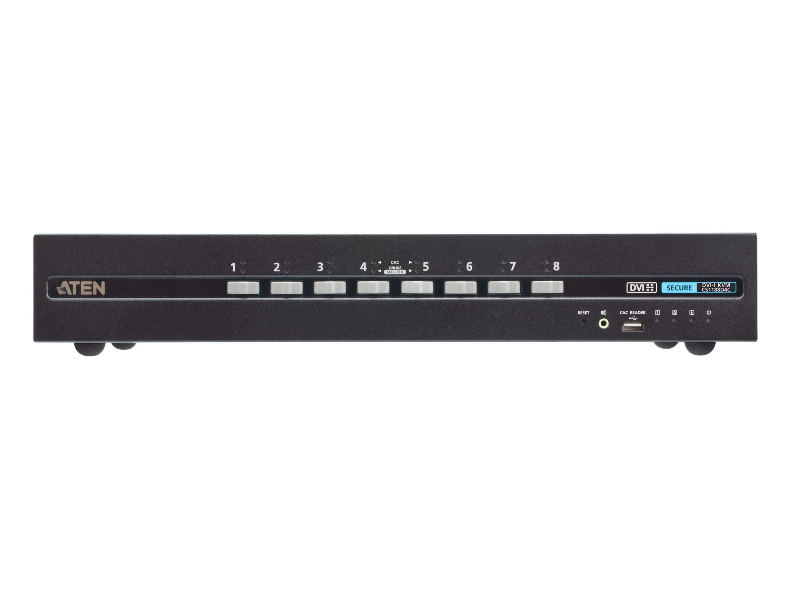 Aten CS1188D4C 8-Port USB DVI Secure KVM Switch with CAC (PSD PP v4.0 Compliant)