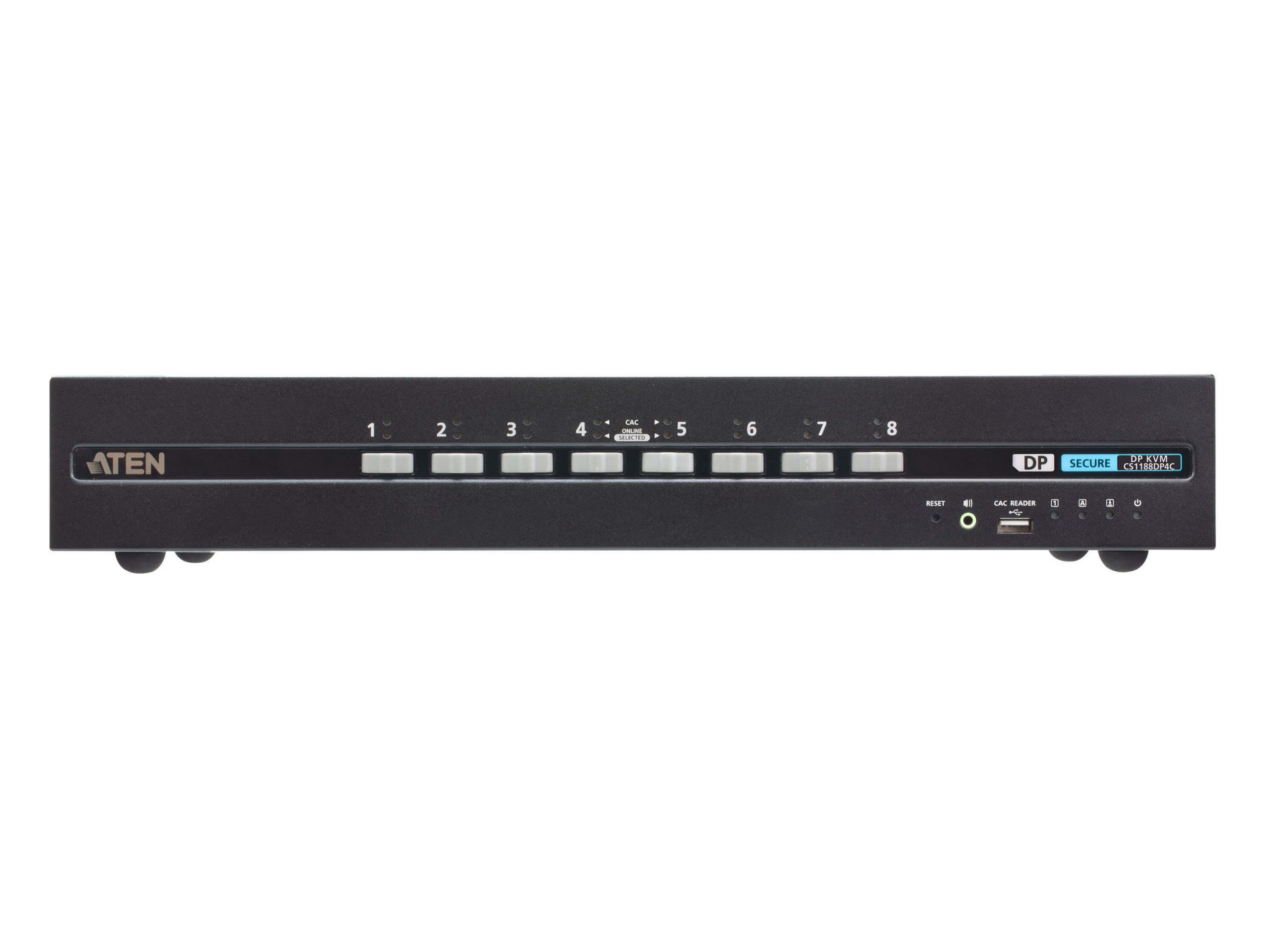 Aten CS1188DP4C 8-Port USB DisplayPort Secure KVM Switch with CAC (PSD PP v4.0 Compliant)