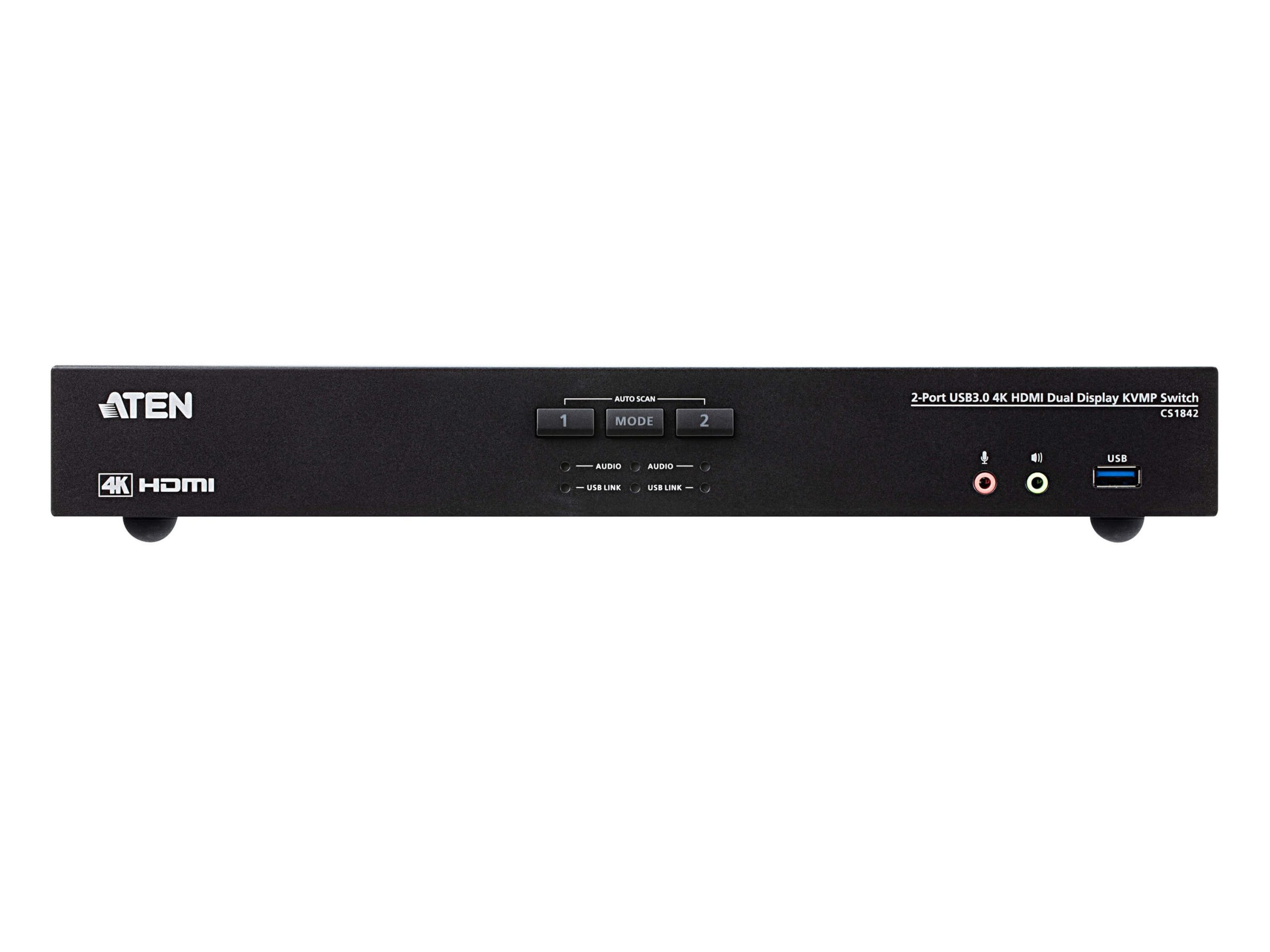 Aten CS1842 2-Port USB 3.0 4K HDMI Dual Display KVMP Switch - Image 2
