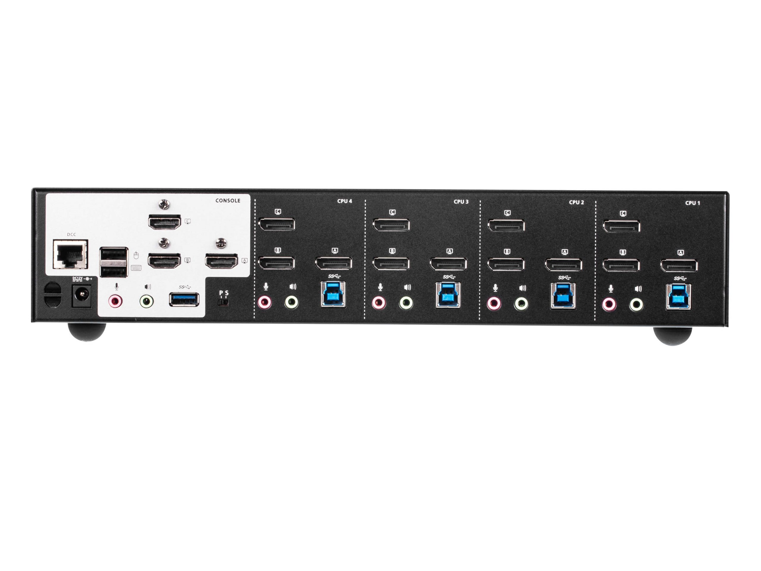 Aten CS1964 4-Port USB3.0 4K DisplayPort Triple Display KVMP Switch - Image 4