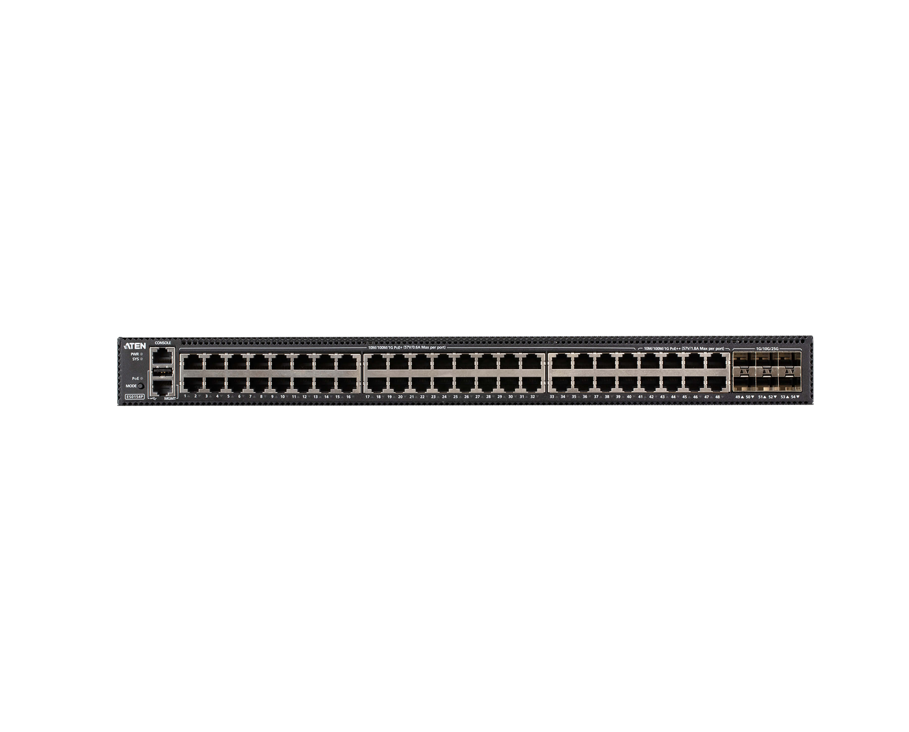 Aten ES0154P 54-Port Layer 2+ Gigabit Ethernet Managed Switch with PoE - Image 2