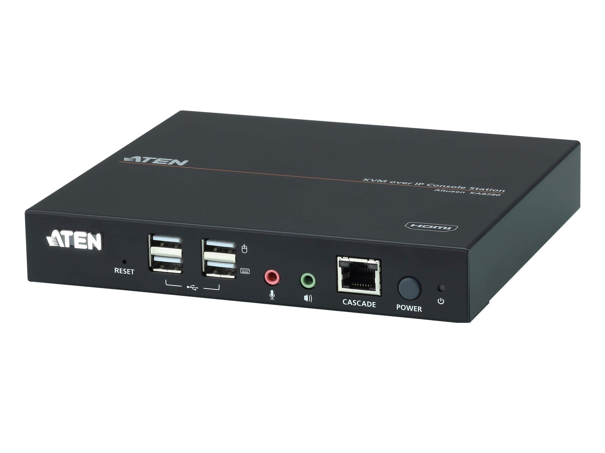 Aten KA8280 HDMI KVM over IP Console Station / Virtual Media / 1920 x 1200 / Panel Array Mode