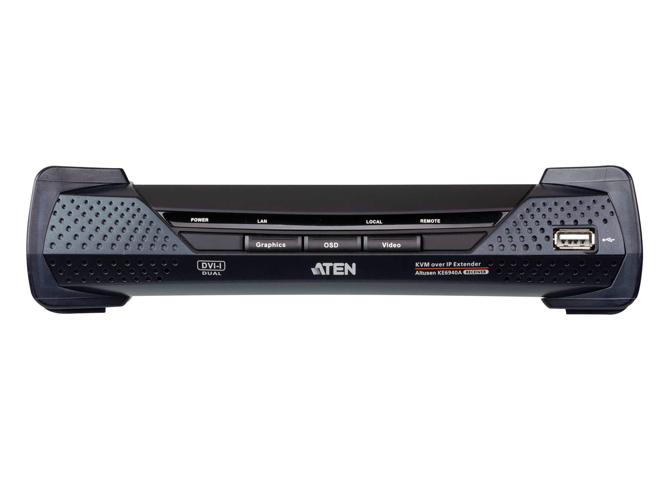 Aten KE6940AR DVI-I Dual Display KVM over IP Receiver - Image 2