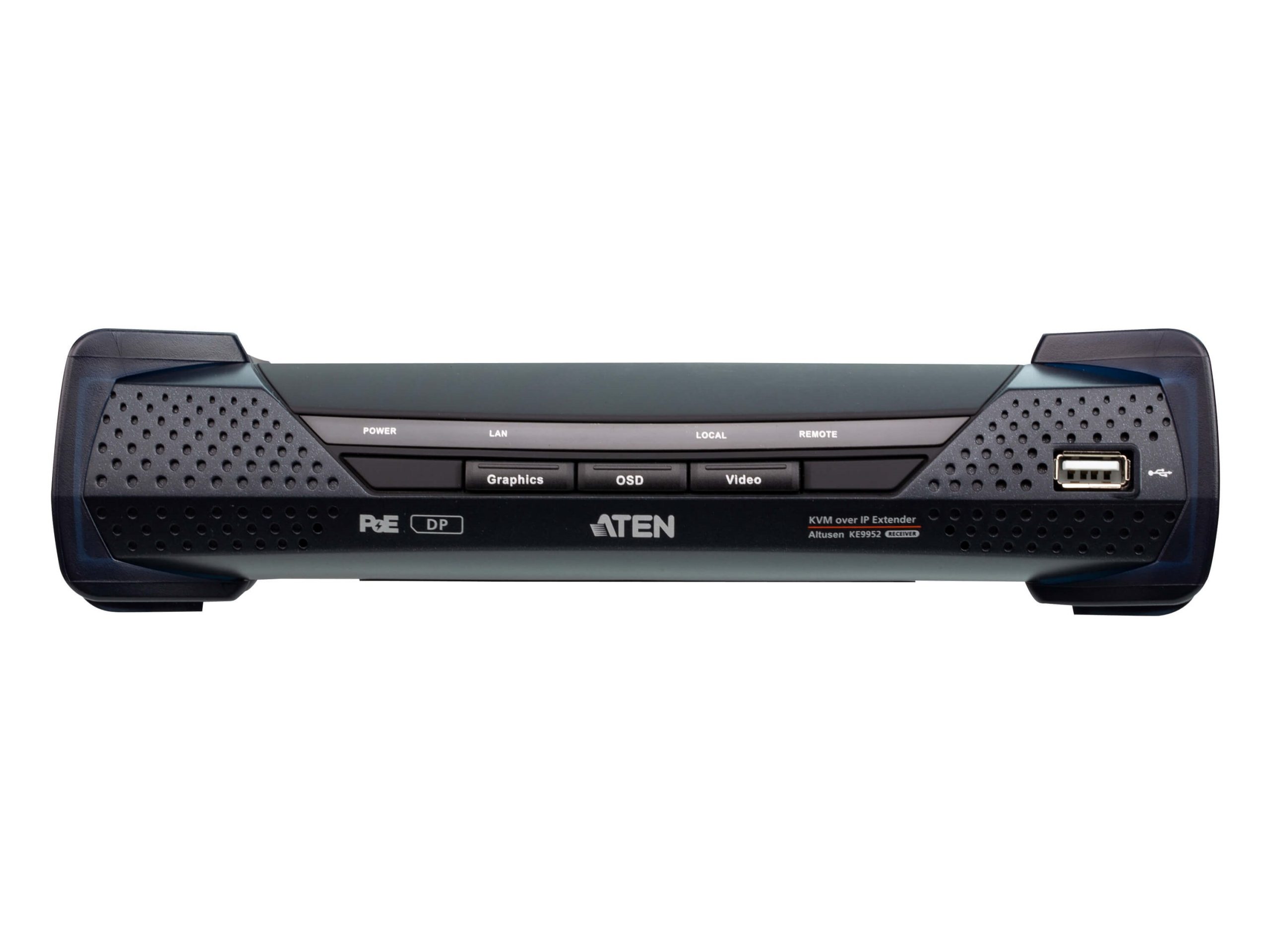 Aten KE9952R 4K DisplayPort Single Display KVM over IP Receiver with PoE - Image 3