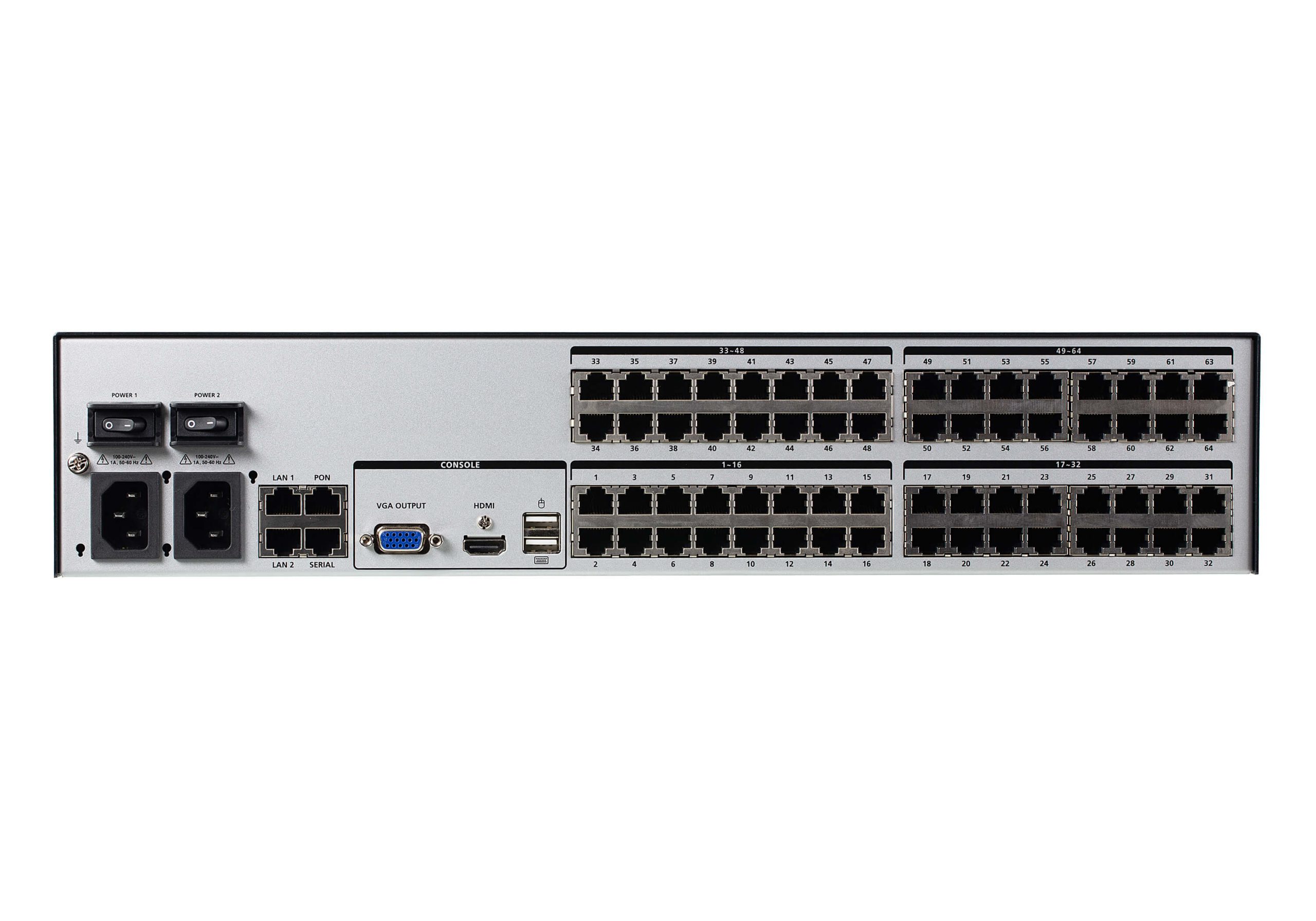 Aten KN4064VB 1-Local/4-Remote Shared Access 64-Port Multi-Interface Cat 5 KVM over IP Switch - Image 3