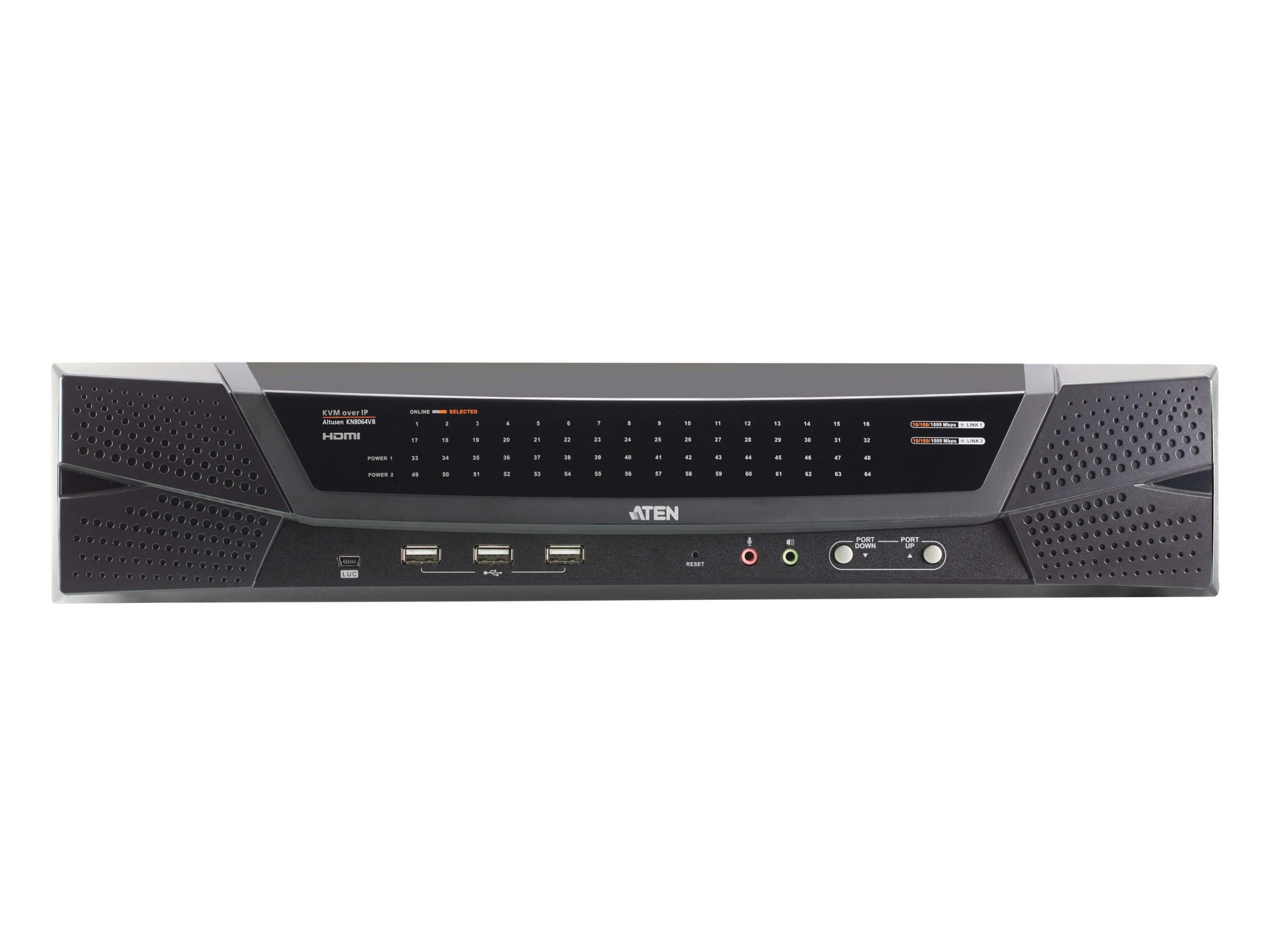 Aten KN8064VB 1-Local/8-Remote Shared Access 64-Port Multi-Interface Cat 5 KVM over IP Switch - Image 2