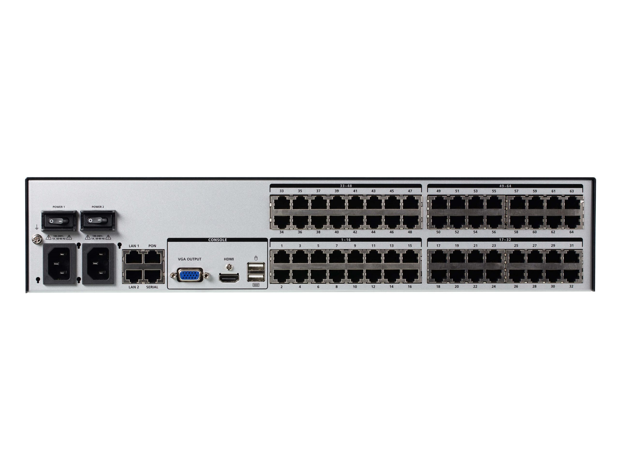 Aten KN8064VB 1-Local/8-Remote Shared Access 64-Port Multi-Interface Cat 5 KVM over IP Switch - Image 3