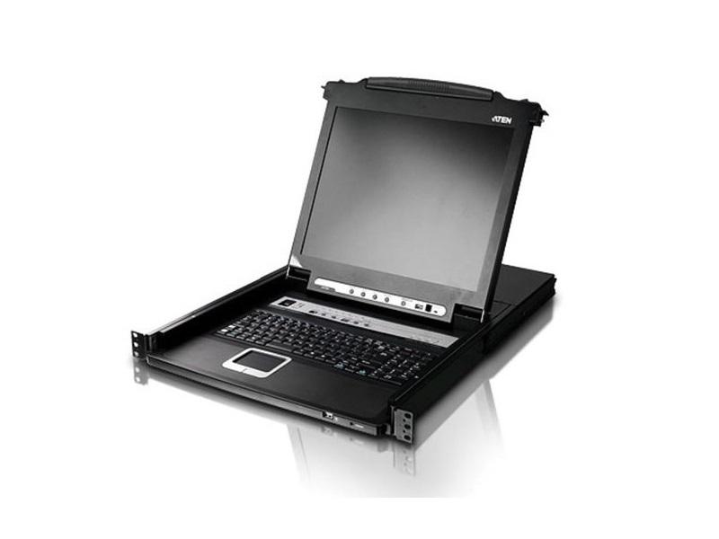 Aten CL5708M 8-Port 17in Single Rail LCD KVM Console