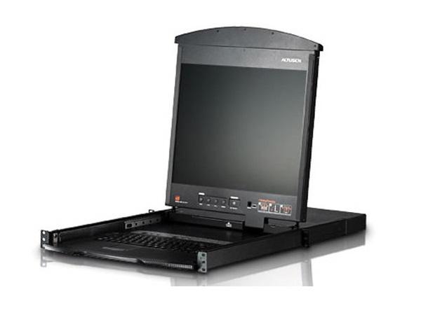 Aten KL1508AM 8-Port Cat 5 Dual Rail 17in LCD KVM Switch