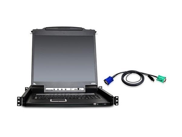 Aten CL5716NUKit 16-port Slideaway LCD KVM Switch with Kit