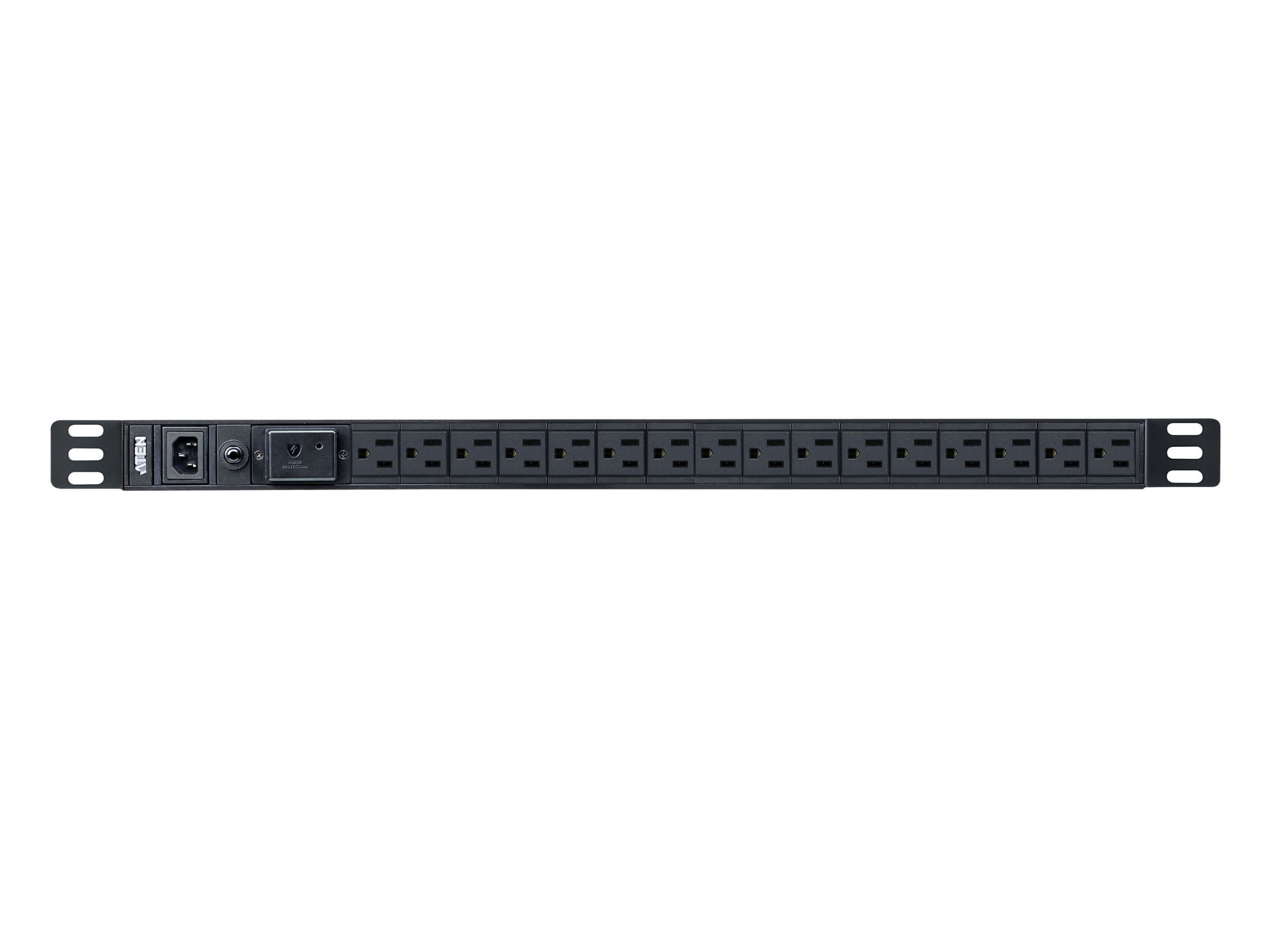 Aten PE0116SA Basic PDU with Surge Protection/100-120 VAC/15A Max