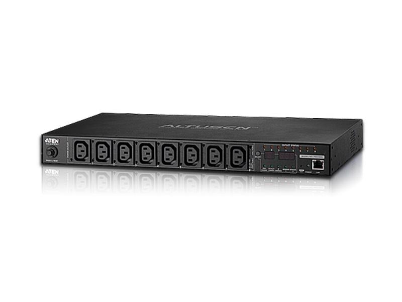 Aten PE6108G 15A/10A 8-Outlet 1U Metered and Switched eco PDU/IEC C13