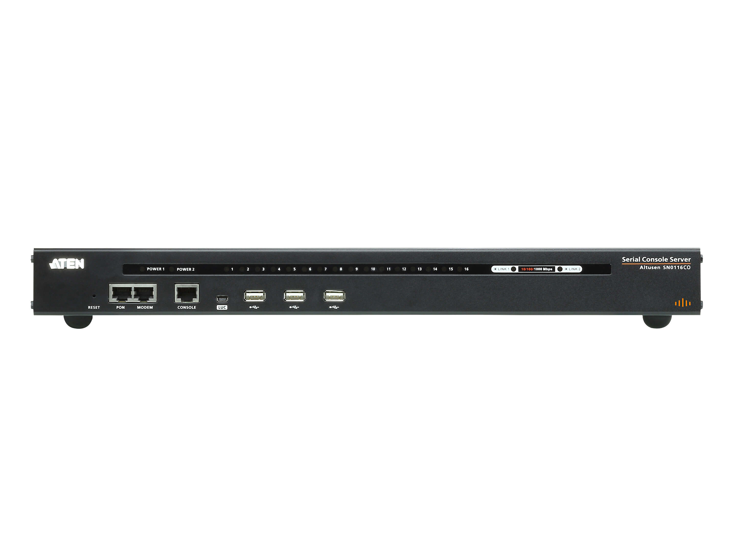 Aten SN0116CO 16-Port Serial Console Server with Dual Power/LAN - Image 2