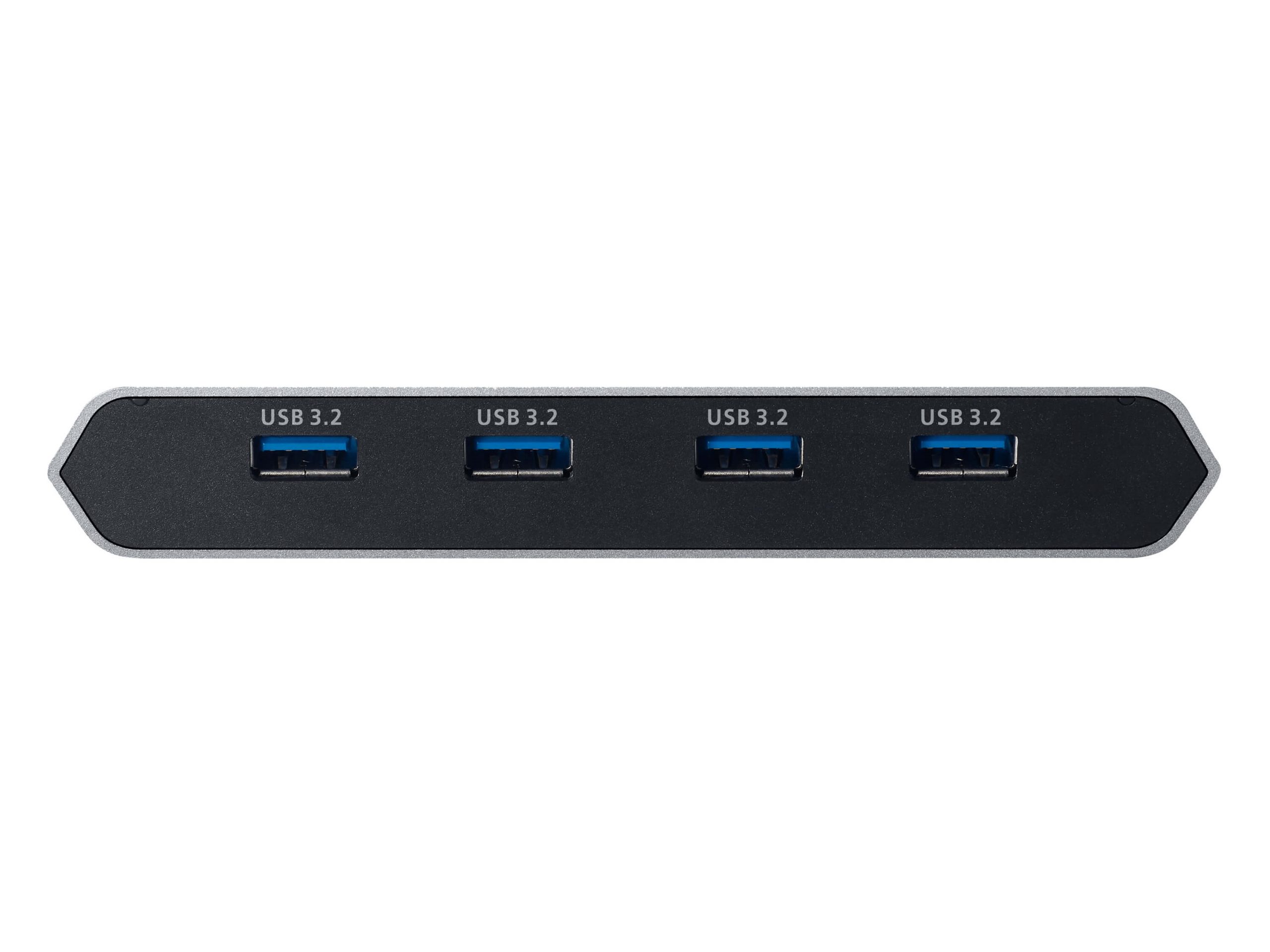 Aten US3311 2-Port 4K DisplayPort USB-C KVM Dock Switch with Power Pass-Through - Image 2