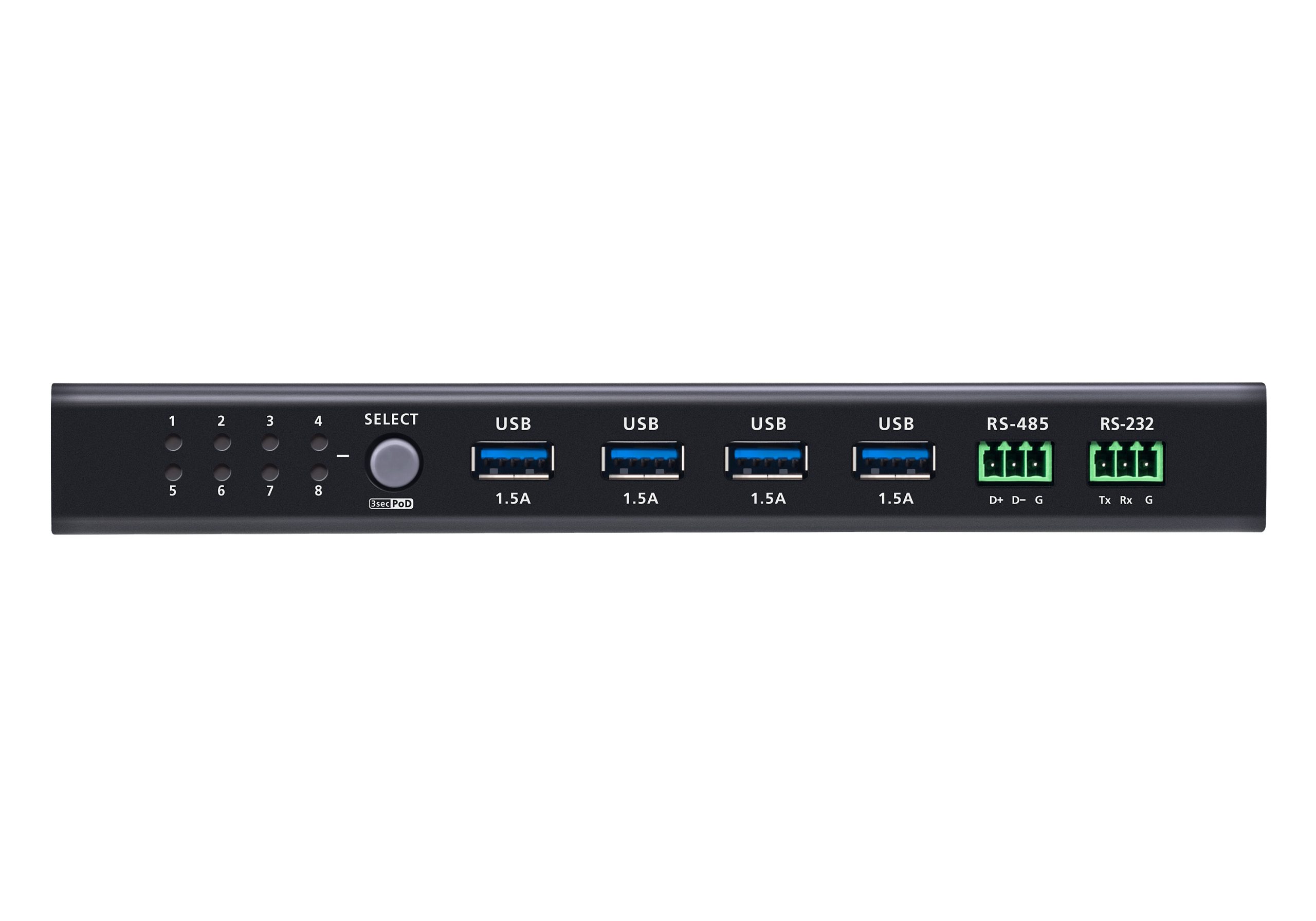 Aten US3384I 8 x 4 USB 3.2 Gen 1 Industrial Sharing Switch - Image 2